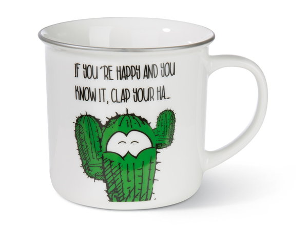 Nici Kaffee Becher aus Porzellan "happy" Kaktus